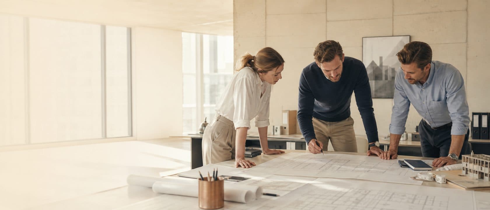 Centrum Projektów i Finansowania — zespół podczas pracy